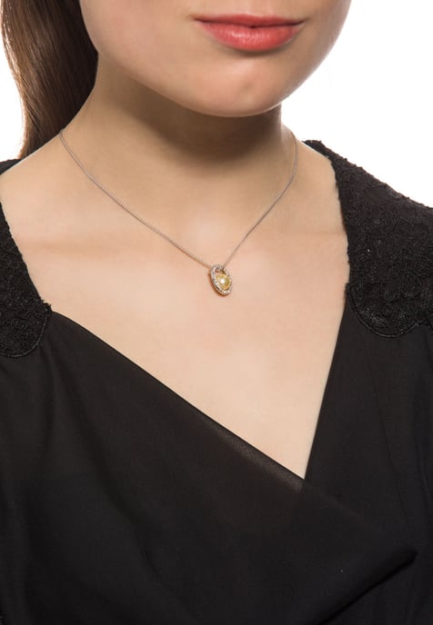 Orphelia Dames 925 Sterling Zilveren Ketting met Hanger - Zilver PEN-1992 - Image 6