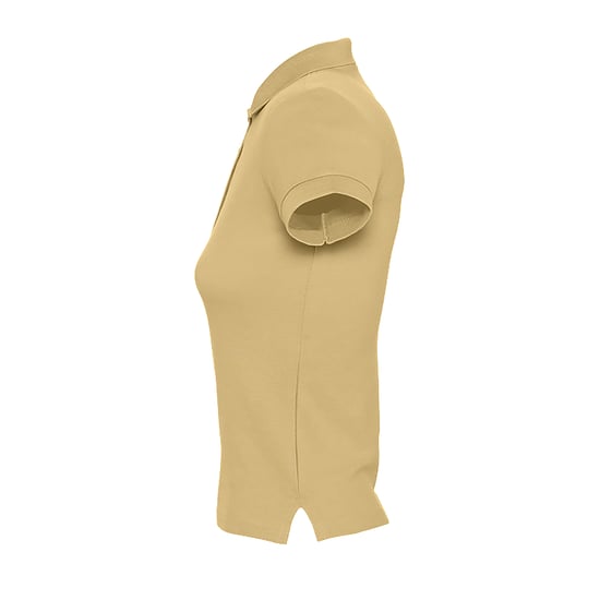 SOLS Vrouwen/dames Mensen Pique Korte Mouw Katoenen Poloshirt (Zand) - Image 3