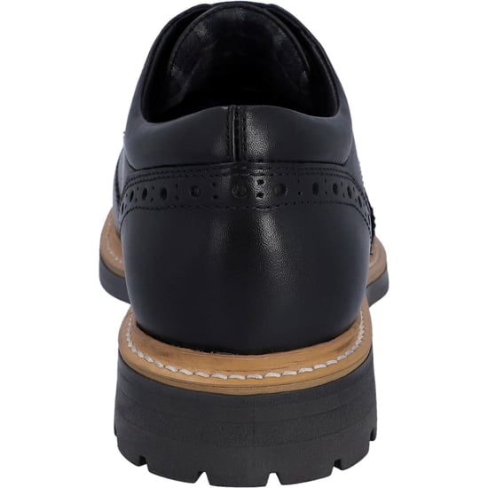 Hunter Cawdor Leer Heren Zwart Brogues Schoenen - Image 2