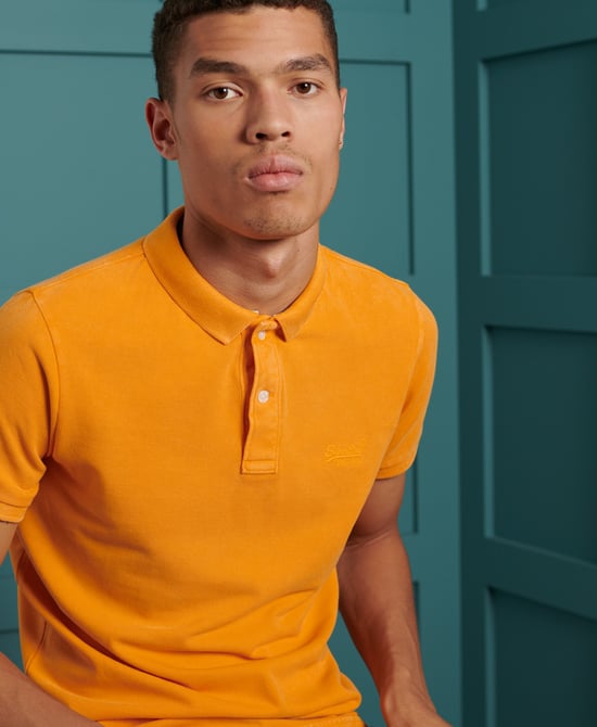 Superdry Organic Cotton Vintage Destroyed Polo Shirt