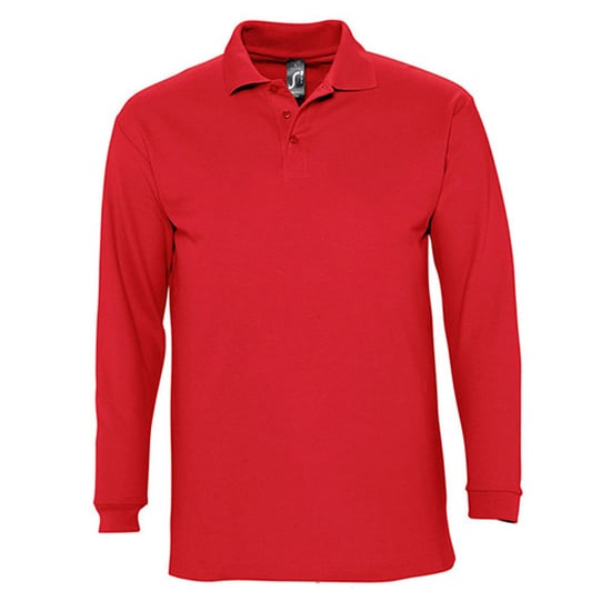 SOLS Volwassen uniseks Winter II poloshirt met lange mouwen (Rood) - Image 1