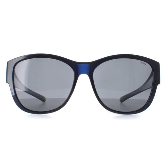 INVU Round Womens Transparent Blue Blue Polarized E2102