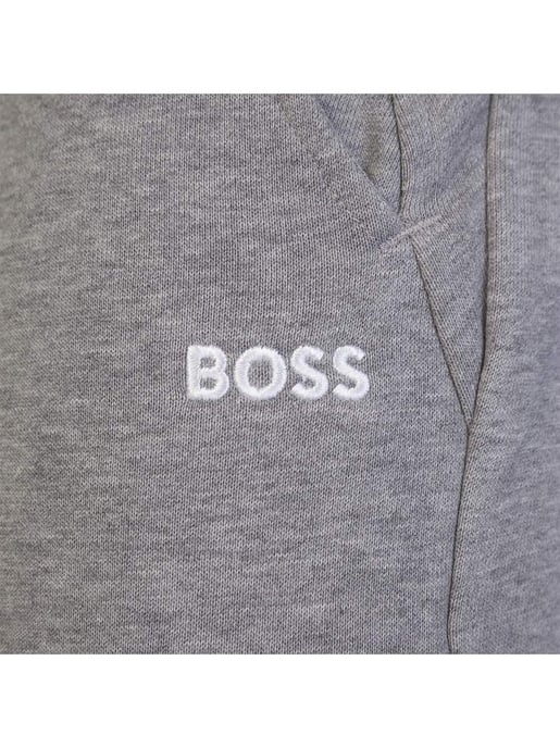 BOSS Hadiko Contrast Logo Sustainable Terry Joggers - Grey