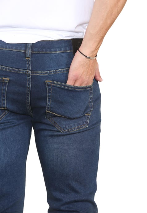 MYT Herenjeans met rechte pijpen, hyperstretch denim in donkerblauw - Image 5