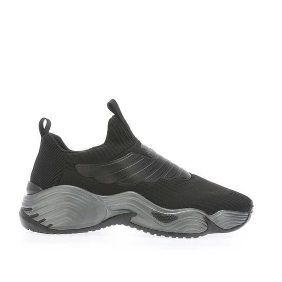 Men's Armani Knitted Trainers in Black - Image 1