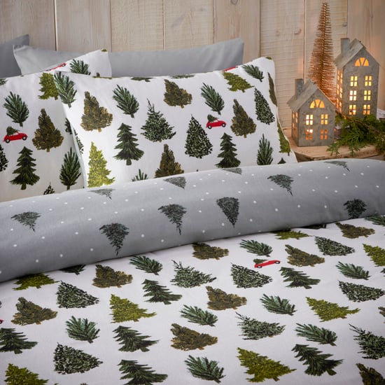 furn. Evergreen Brushed Cotton Duvet Cover Set - Image 3