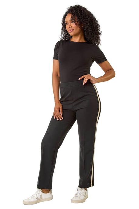 Petite Side Stripe Ponte Trouser