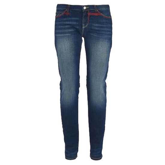 Emporio Armani Dam 5 Pockets Byxor Normal passform Ankellängd Blå - Image 3