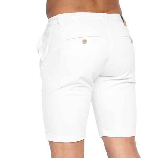 Crosshatch Heren Sinwood Chino Shorts (Wit) - Image 2