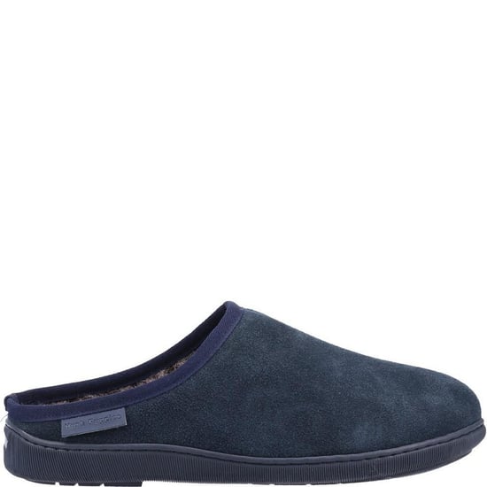 Hush Puppies Mens Ashton Suede Slippers (Navy) - Image 3