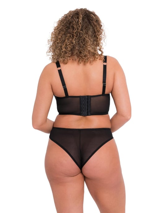 Curvy Kate Gin Fizz Longline Balcony Bra -  Black/Blush