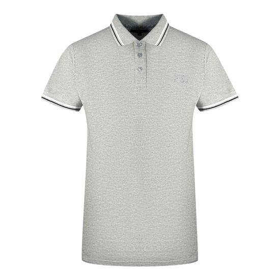 Cavalli Class Dubbel Tipped Kraag Grijze Polo Shirt - Image 1