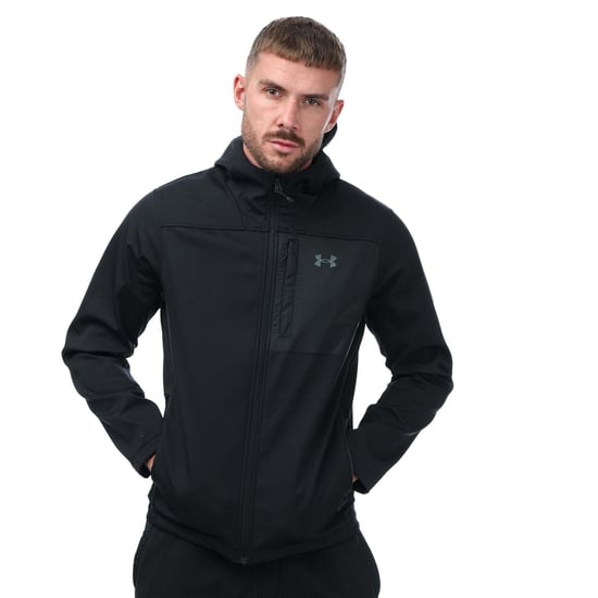 Men's Under Armour Storm ColdGear Shield Hooded 2.0 Jacket in Black - Image 1