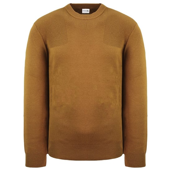 Lacoste Plain Mens Brown Sweater