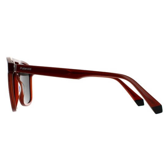 Polaroid Aviator Mens Brown Grey Polarized - Image 3