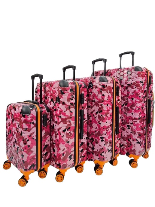 Hardshell Cabin Suitcase Robust 8 Wheel ABS Luggage Travel Bag