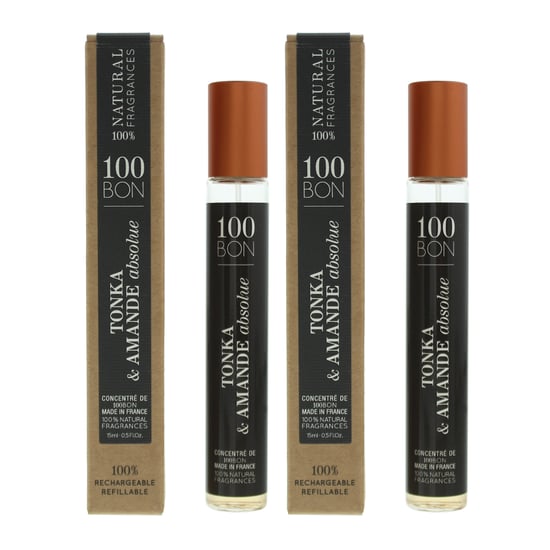 100 Bon Tonka & Amande Absolue Refillable Eau De Parfum 15ml x 2