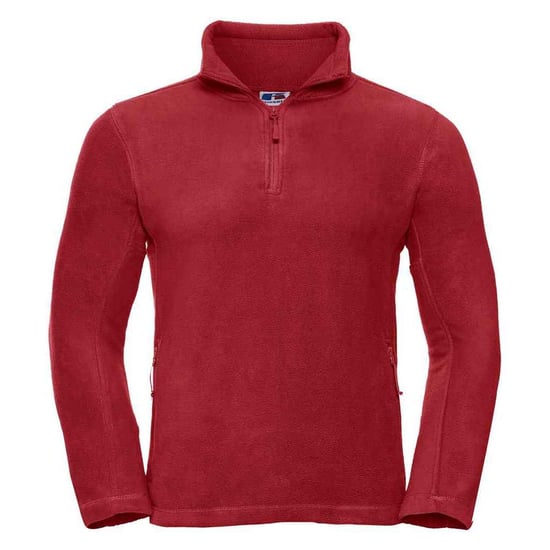 Russell Mens Zip Neck Outdoor Fleece Top (Classic Red) - Image 1