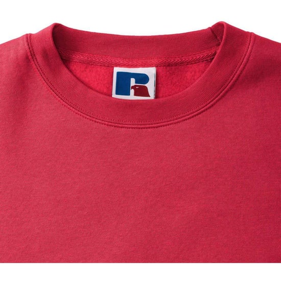 Russell Mens Authentic Sweatshirt (Slimmer Cut) (Classic Red) - Image 4