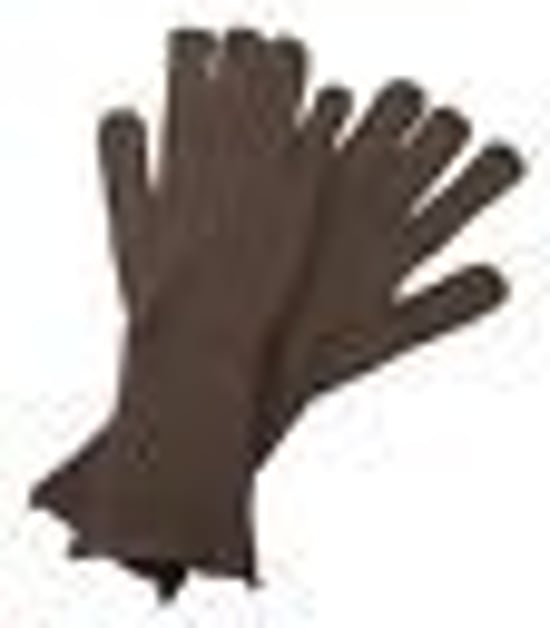 Gray Cashmere Knitted Winter Gloves - Image 2