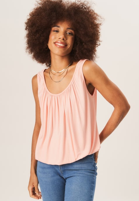 Rouse Neck Oversized Sleeveless Top - Image 2