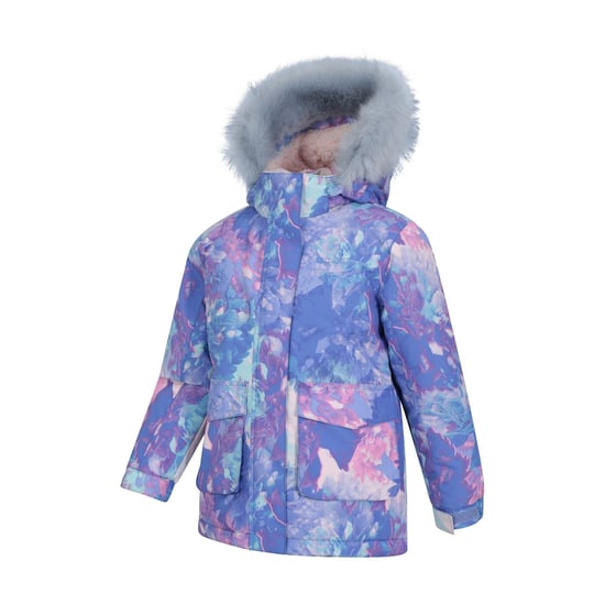 Mountain Warehouse Childrens/Kids Ranger All-Over Print Water Resistant Jacket (Lilac) - Image 3