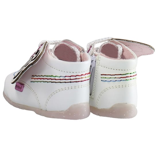 Kickers Hi Faires Kids White Boots - Image 3