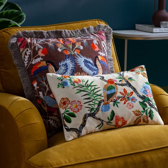 Wylder Sittacula Embroidered Polyester Filled Cushion - Image 5
