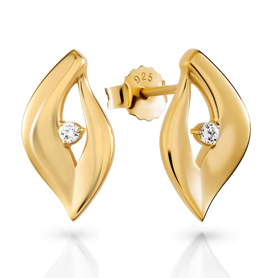 Orphelia 'Milan' Women's 925 Sterling Silver Set: Chain-Pendant + Earrings - Gold SET-7519/G - Image 2
