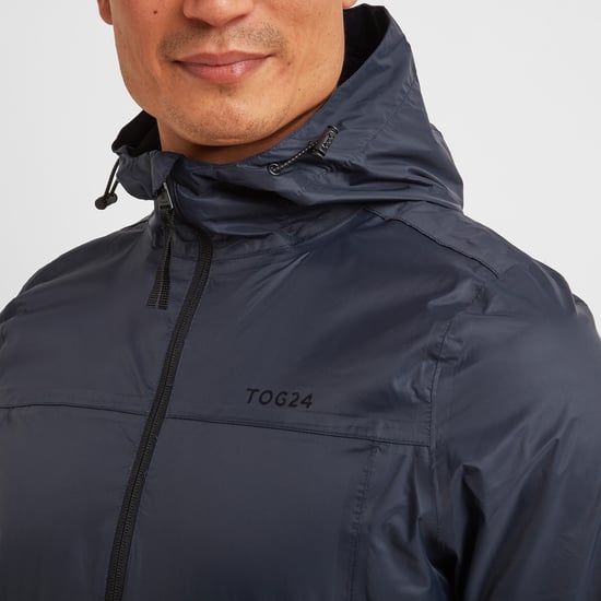 Craven Mens Waterproof Packaway Jacket Navy