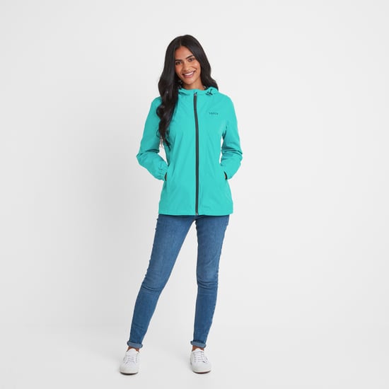 Craven Womens Waterproof Packaway Jacket Ceramic Blue