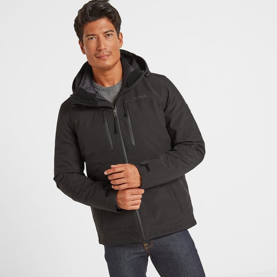 Denton Mens Waterproof 3-in-1 Jacket Black - Image 1