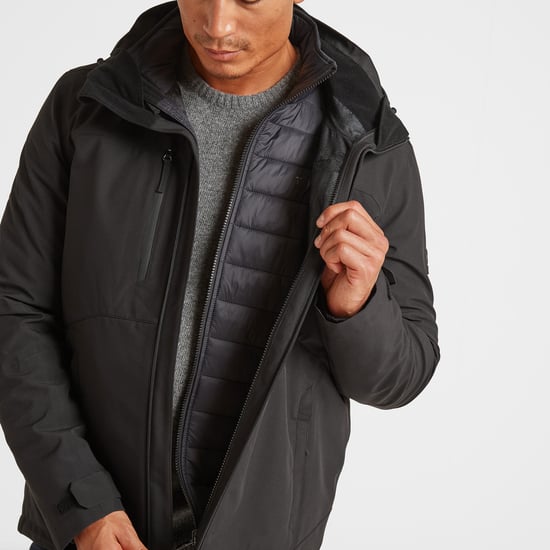 Denton Mens Waterproof 3-in-1 Jacket Black - Image 4