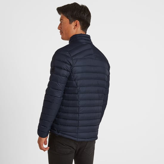 Drax Mens Funnel Down Jacket Navy