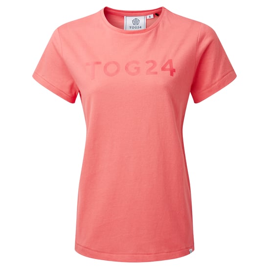 Milnrow Womens Tog Print T-Shirt Light Coral
