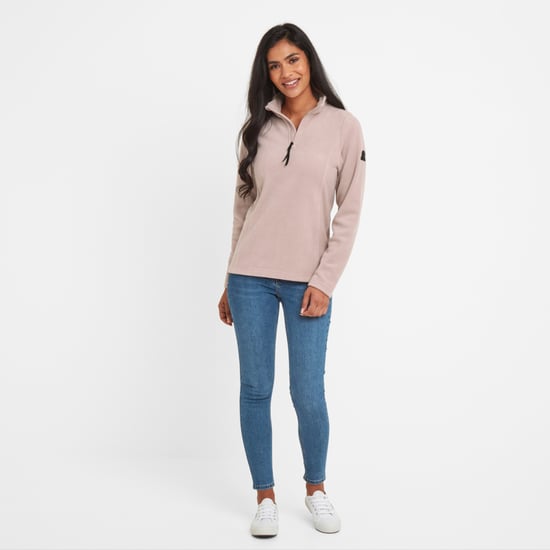 Shire Womens Fleece Zipneck Dusky Pink