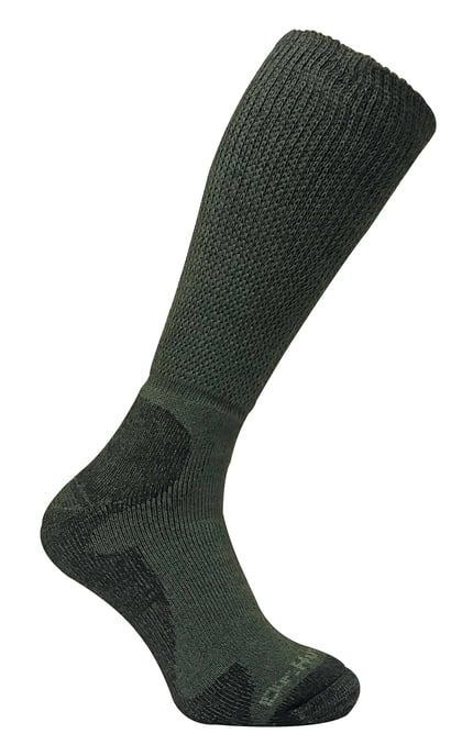 Mens Extra Wide Knee High Merino Wool Walking Hiking Socks - Image 1