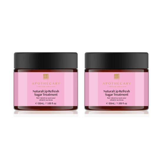 Dr Botanicals Natural Lip Refresh Sugar Treatment 50ml Twin Value Savings Pack