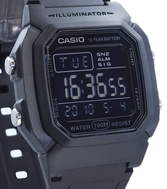 Casio Casio Collection Men's Black Watch W-800H-1BVES - Image 2