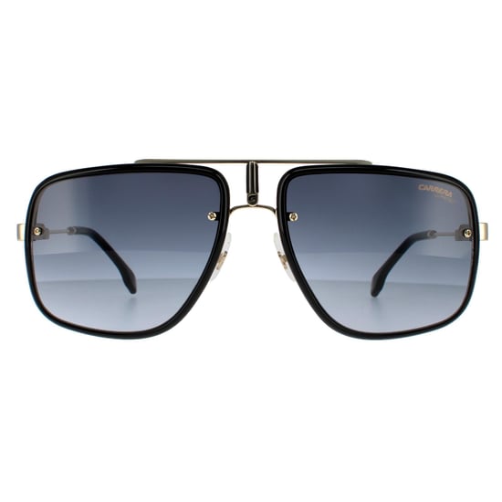 Carrera Aviator Mens Gold Black Grey Gradient  Sunglasses - Image 1