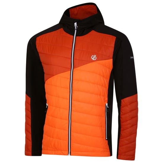 Dare 2B Mens Touring Contrast Panel Hybrid Jacket (Puffins Orange/Rooibos Tea)