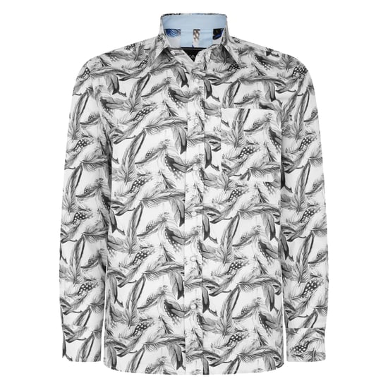 Kam Men's Printed Big & Tall Cotton Check Shirt