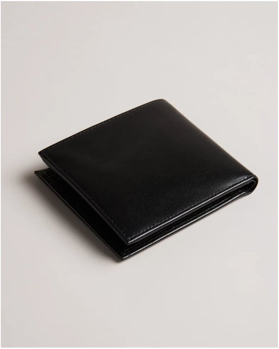 Ted Baker Prugs Mens Embossed Corner Leather Bifold Coin Wallet - Image 3