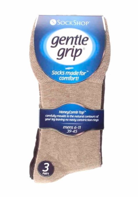 Gentle Grip - 6 par icke elastiska Gentle Grip-strumpor för herrar - MGG103 - Image 2
