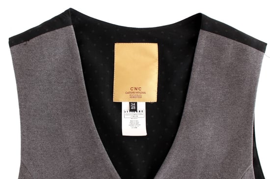 Costume National Gray cotton blend casual vest