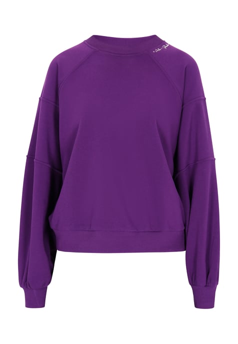 Dreimaster Sweatshirt Dames donkerpaars - Image 1