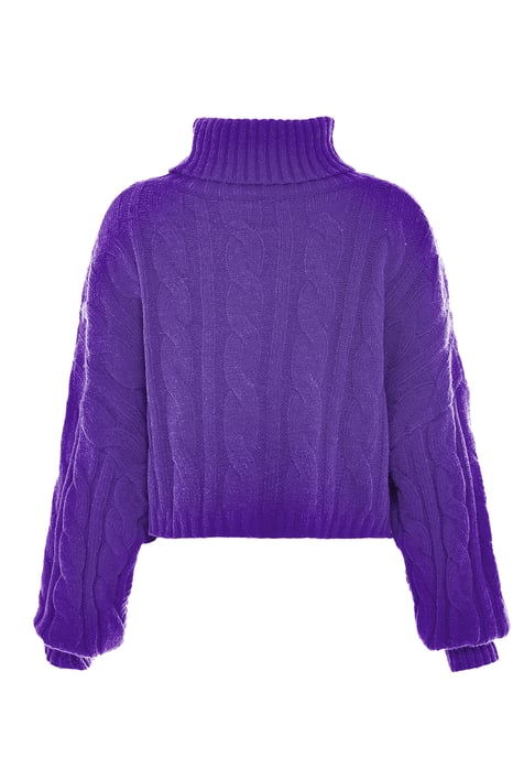 Mymo Trui met coltrui Dames paars - Image 2