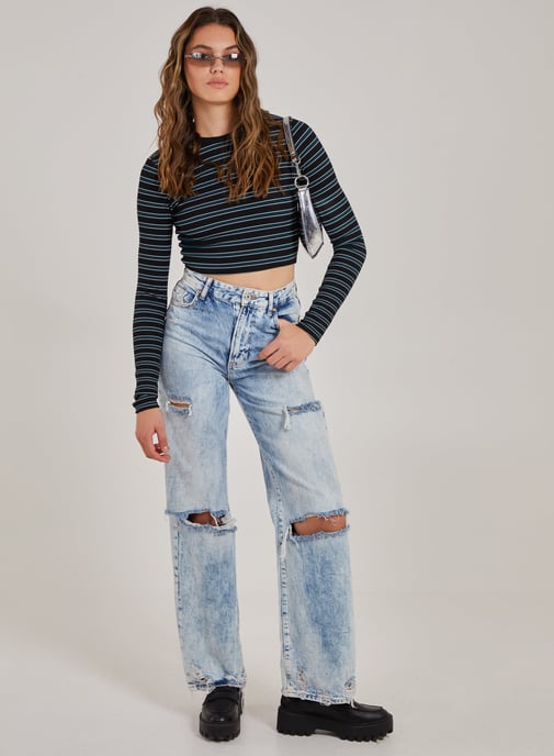 Striped Long Sleeve Top