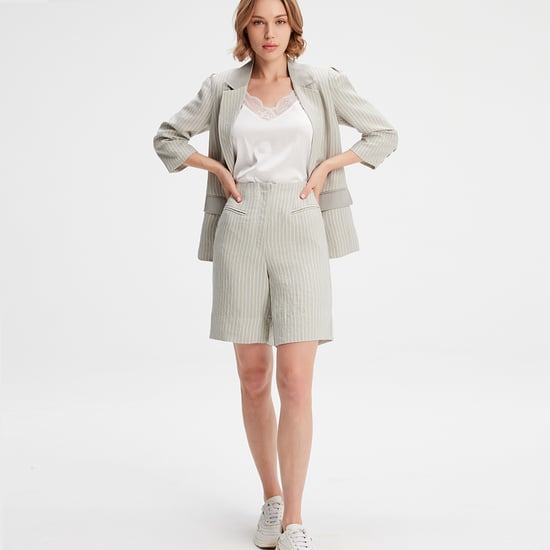Gestreepte rechte shorts - Image 6