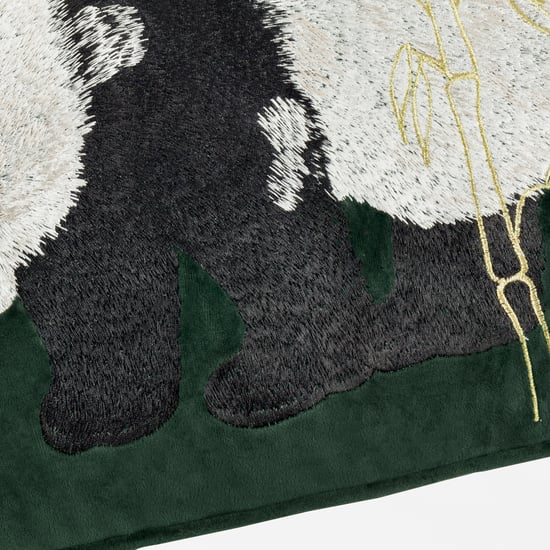 Paoletti Chuan Tranquil Panda Velvet Cushion Cover - Image 4